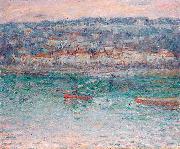 John Peter Russell Remorqueur sur la Seine oil on canvas